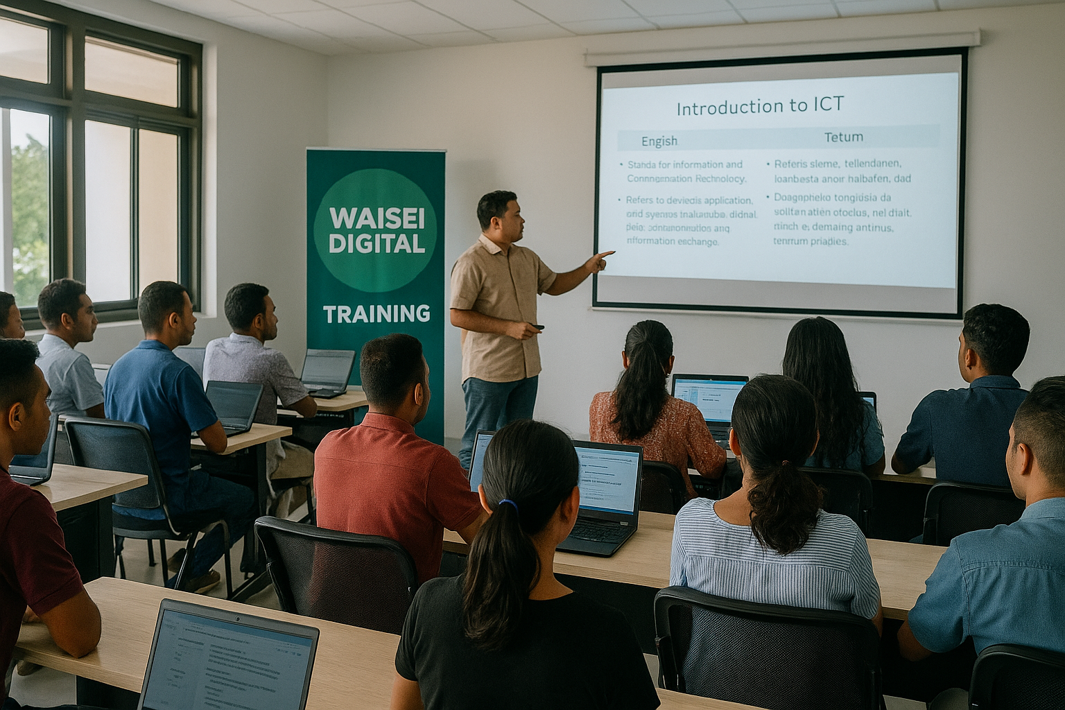 Training session at WAISEI DIGITAL